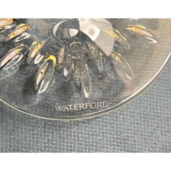 WATERFORD Winter Wonders Crystal Champaign Flute Glass MIDNIGHT FROST LILAC New - Picture 6 of 9